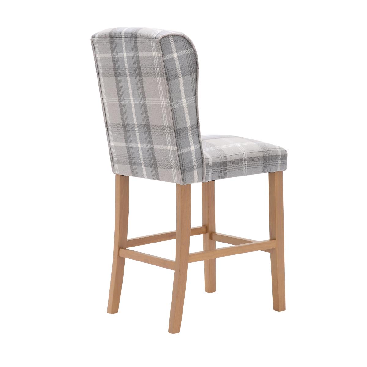 Oswald Bar Stool Grey/White – image 5