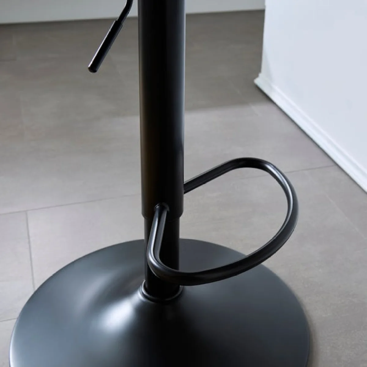 Jase Adjustable Height Barstool, Faux Leather – image 4