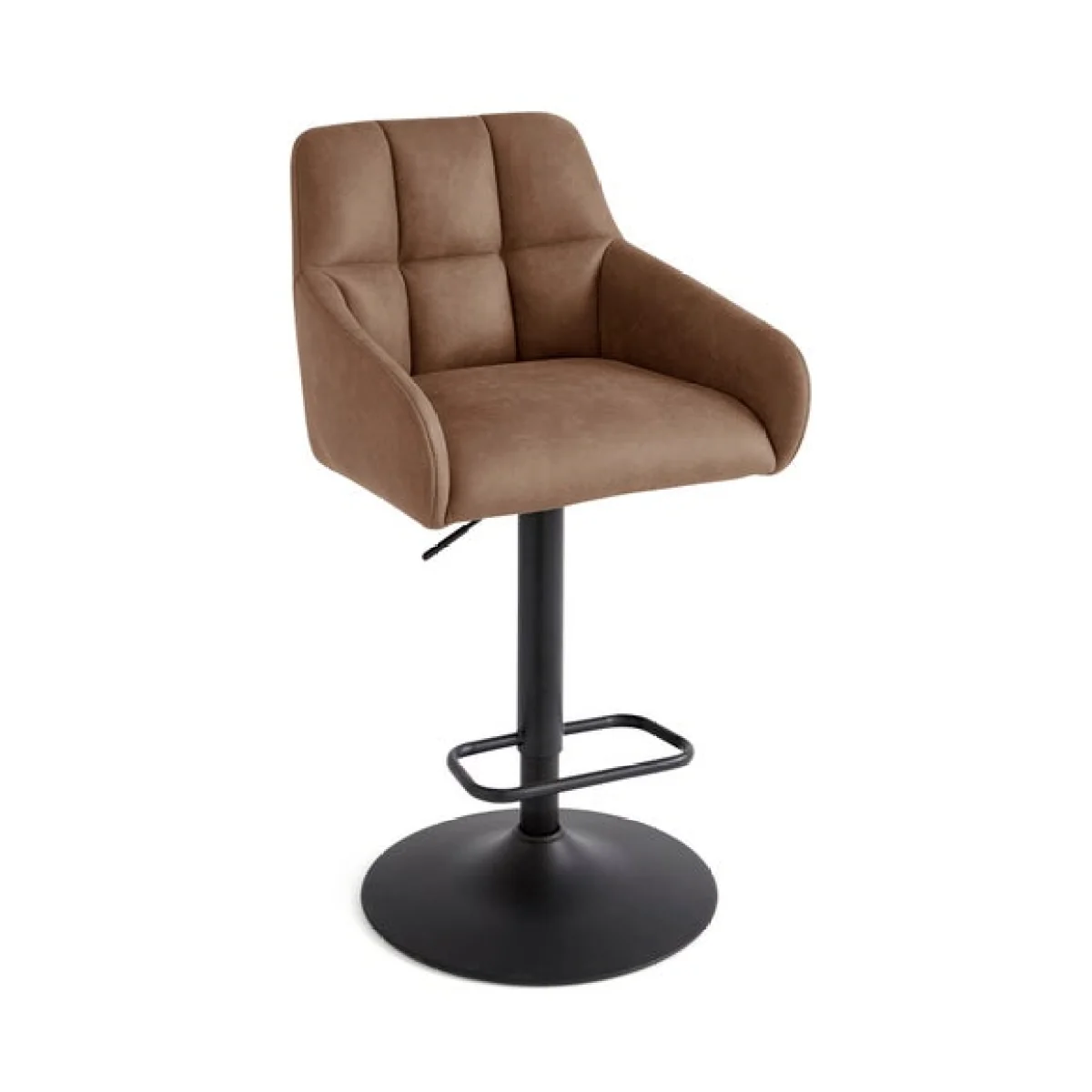 Jase Adjustable Height Barstool, Faux Leather – image 5