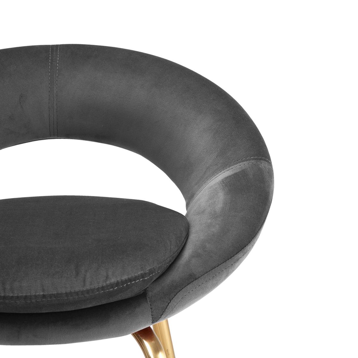 Stella Velvet Bar Stool - Grey Grey – image 7