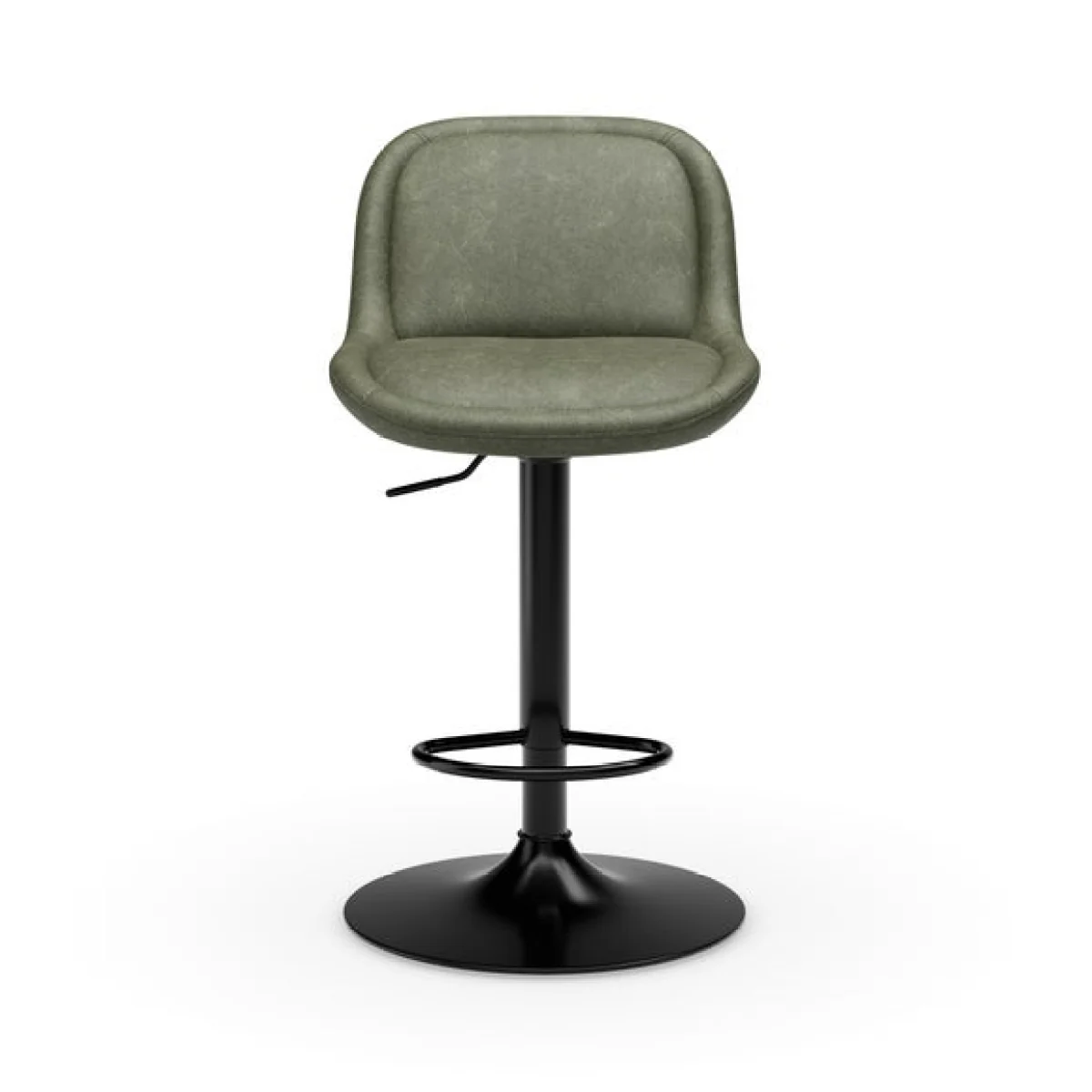 Lyle Gaslift Barstool, Faux Leather – image 7