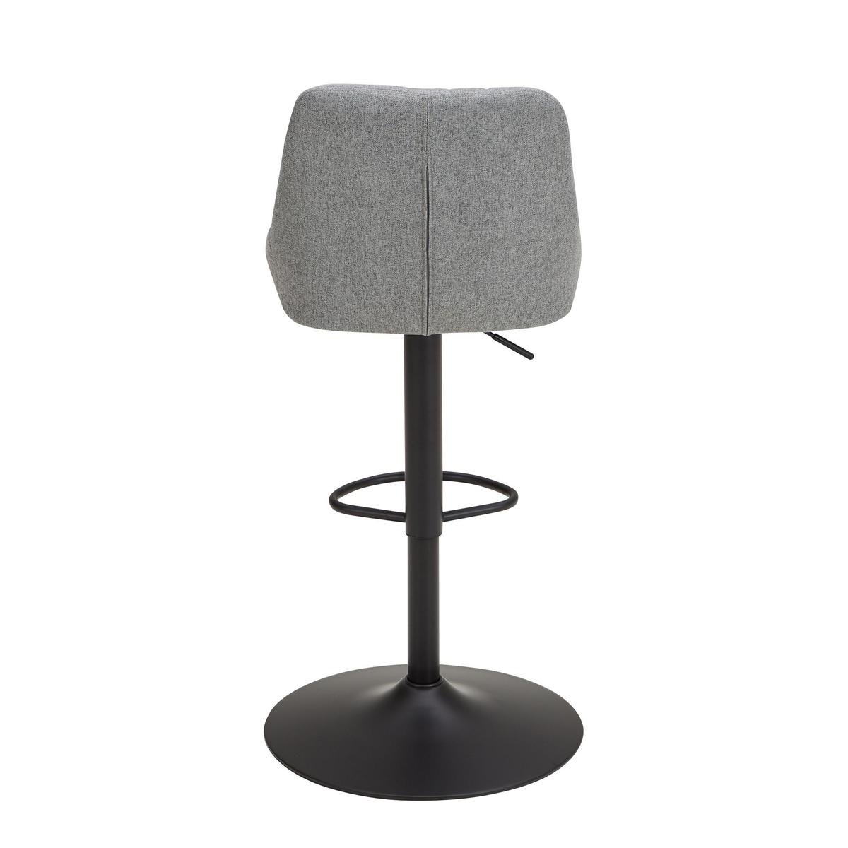 Kenton Herringbone Adjustable Gas Lift Bar Stool - Grey Grey – image 5