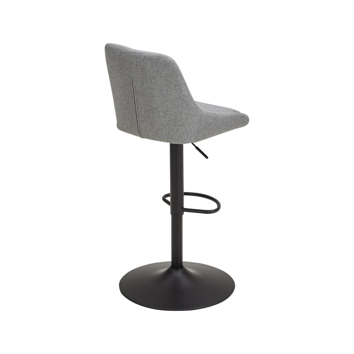 Kenton Herringbone Adjustable Gas Lift Bar Stool - Grey Grey – image 2