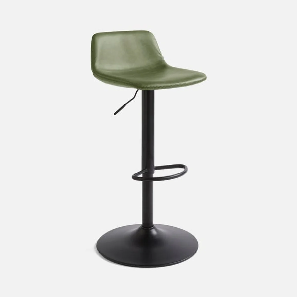 Jayden Height Adjustable Barstool, Faux Leather – image 6
