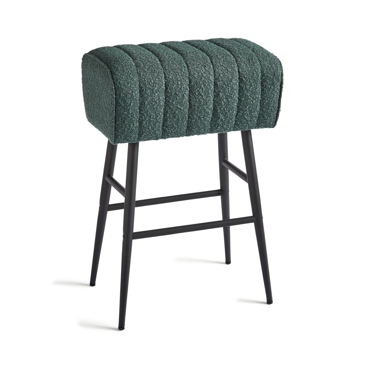 Bude Bar Stool, Boucle Olive – image 4