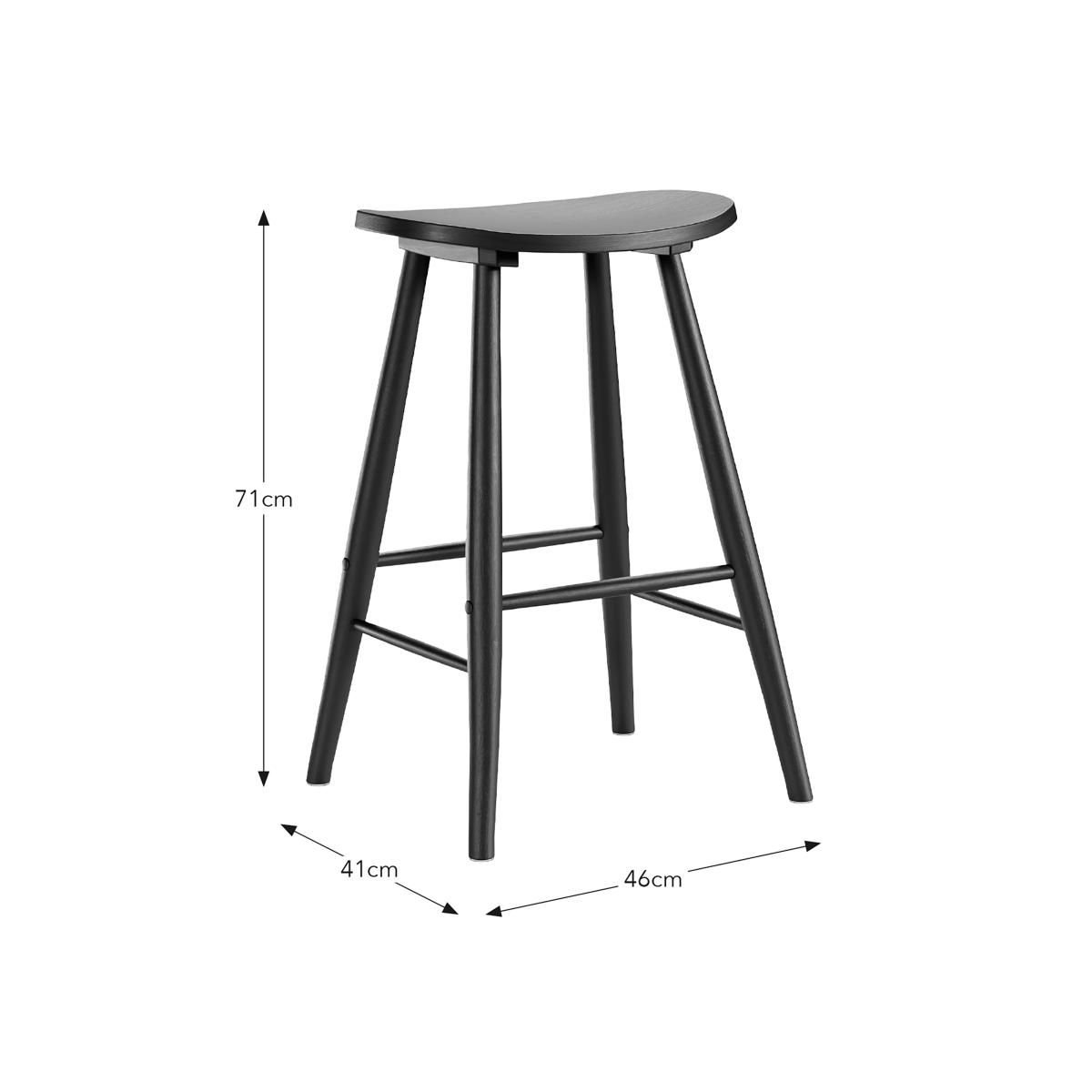 Musca Counter Height Bar Stool Black – image 7