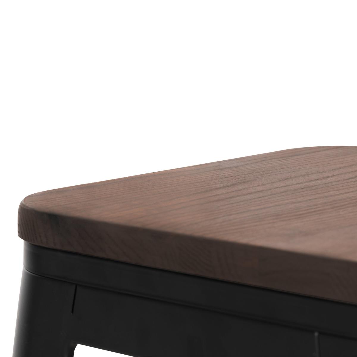 Grafton Set of 4 Backless Bar Stools Mocha Elm Brown – image 5