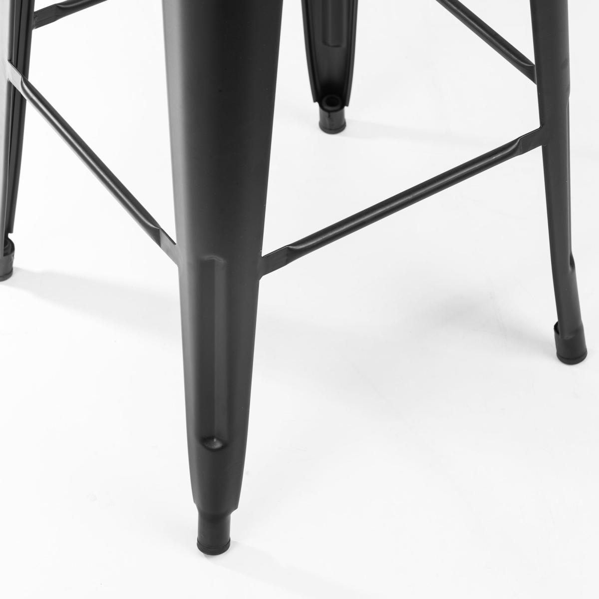 Grafton Set of 4 Backless Bar Stools Mocha Elm Brown – image 6