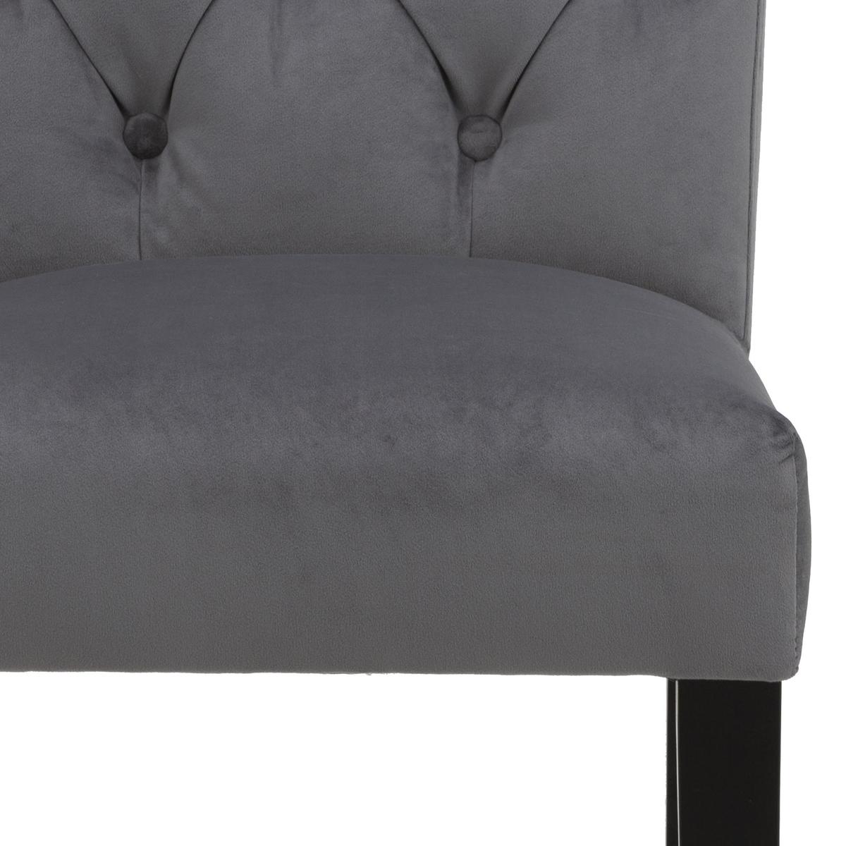 Newbury Bar Stool Grey Velvet Grey – image 7