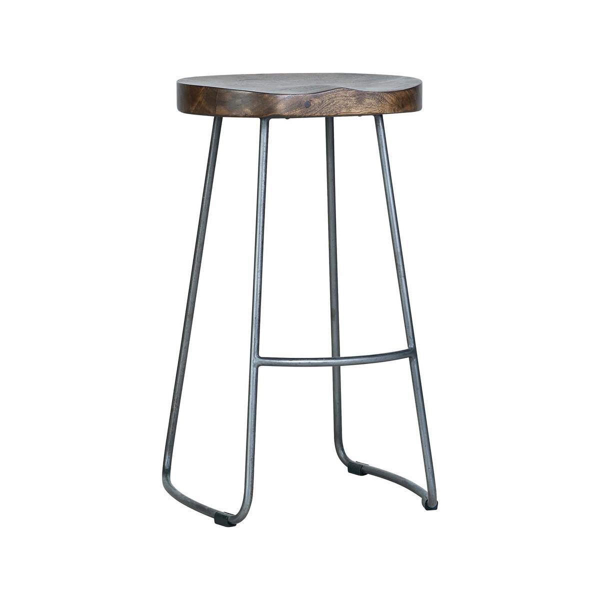 Farringdon Acacia Barstool Brown – image 1