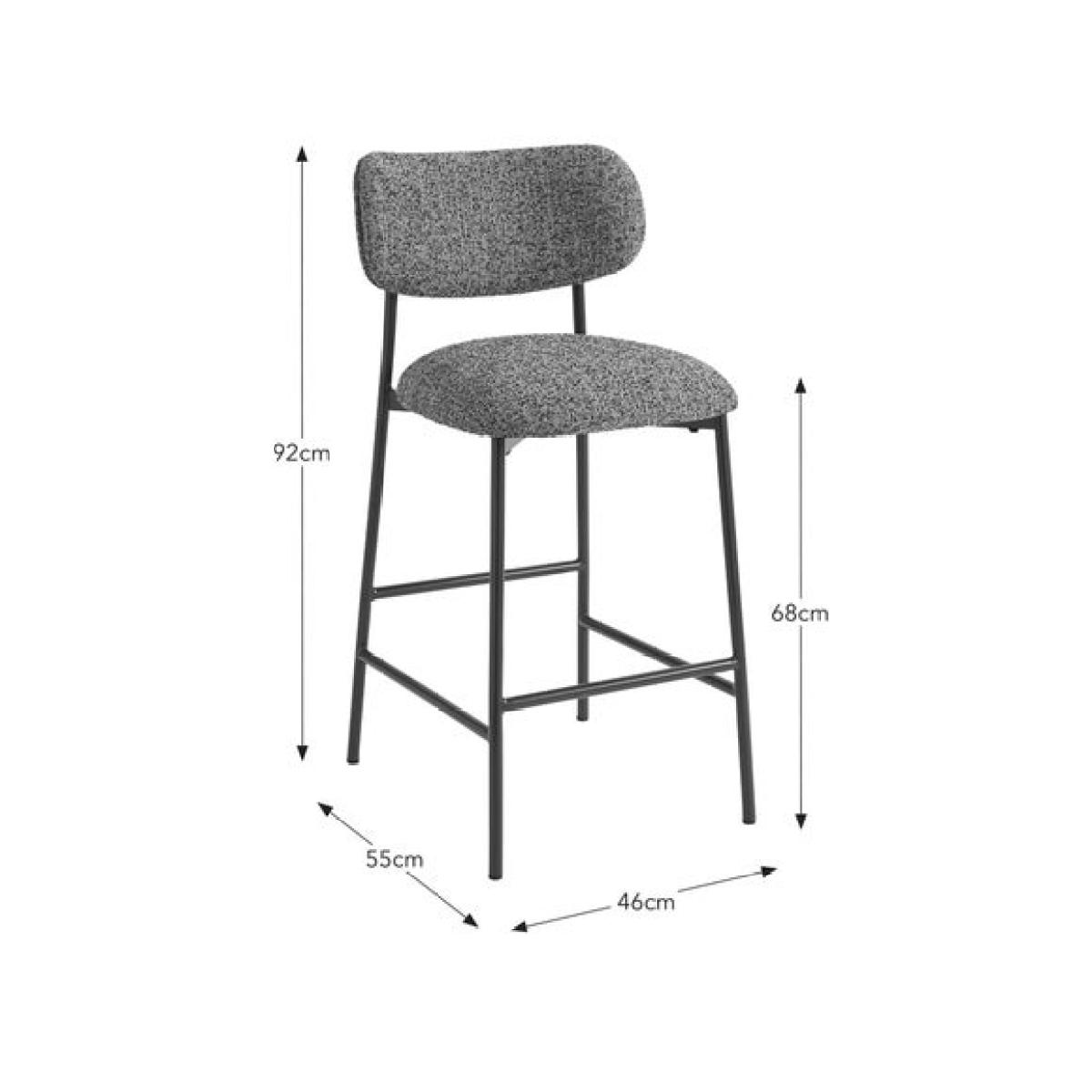 Elements Cooper Barstool, Tonal Boucle – image 7