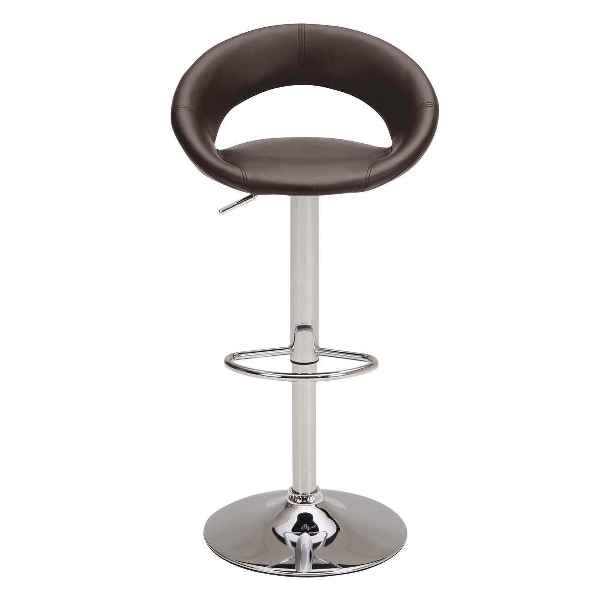 Knox Bar Stool Brown PU Leather Brown – image 3