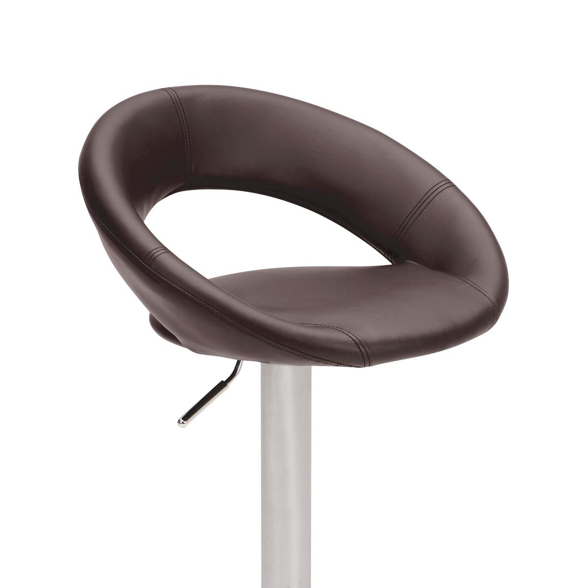 Knox Bar Stool Brown PU Leather Brown – image 6