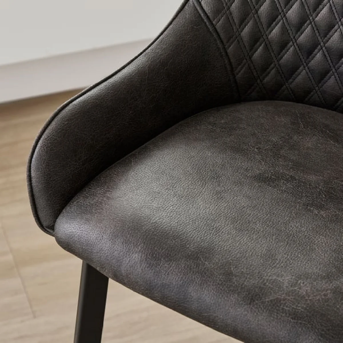 Hudson Bar Stool, Faux Leather – image 4