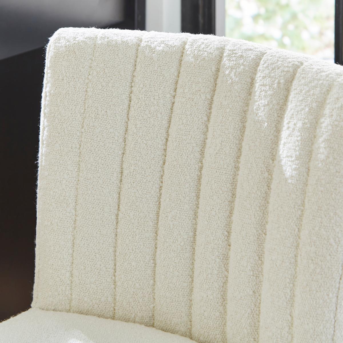 Taylor Counter Height Bar Stool, Ivory Boucle Boucle Ivory – image 3