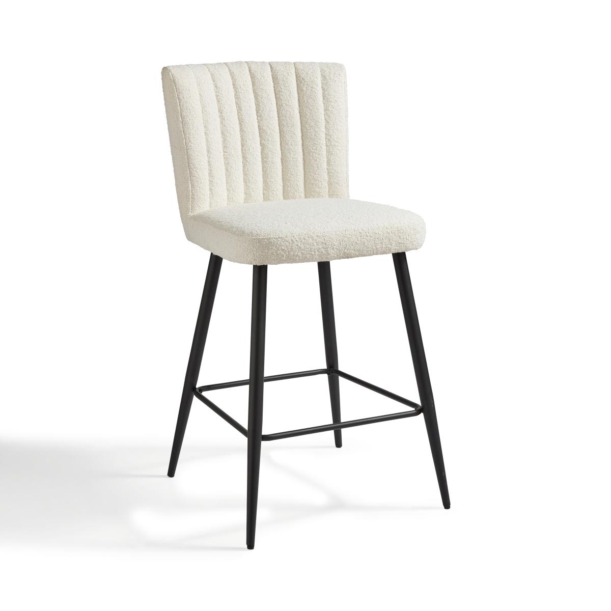 Taylor Counter Height Bar Stool, Ivory Boucle Boucle Ivory – image 5