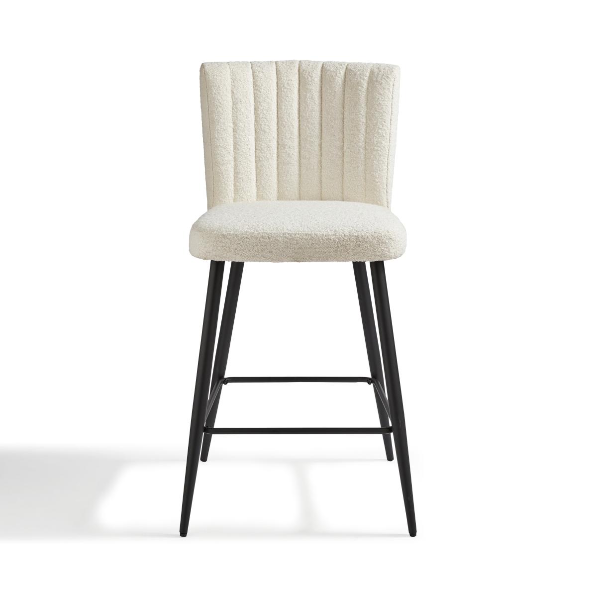 Taylor Counter Height Bar Stool, Ivory Boucle Boucle Ivory – image 6