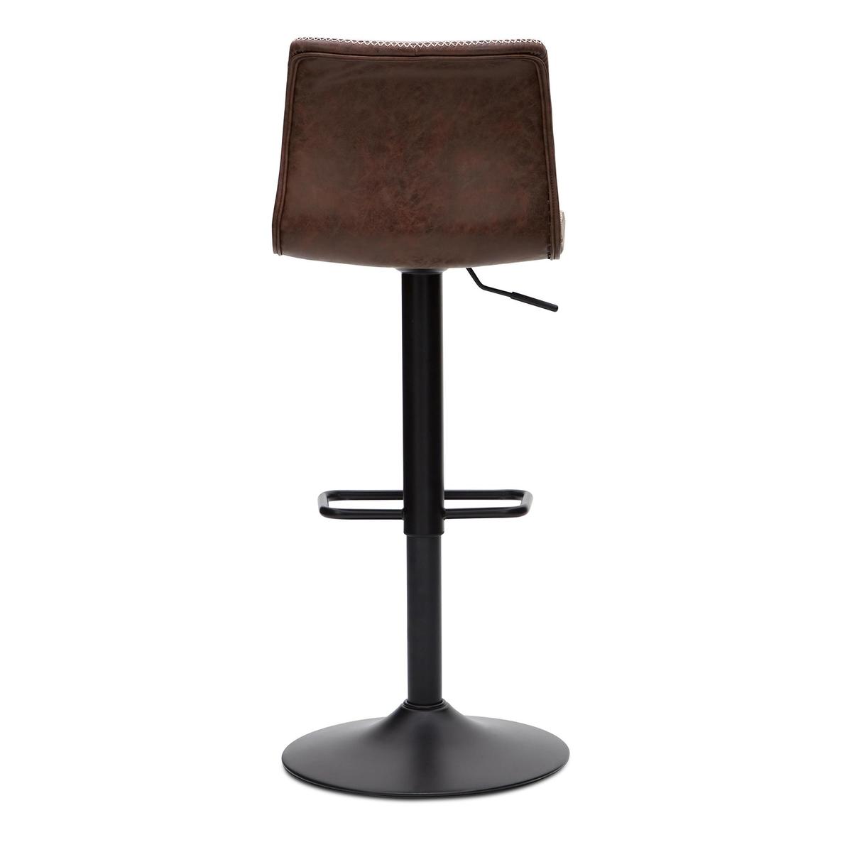 Venice Brown Gas Lift Bar Chair Brown – image 5