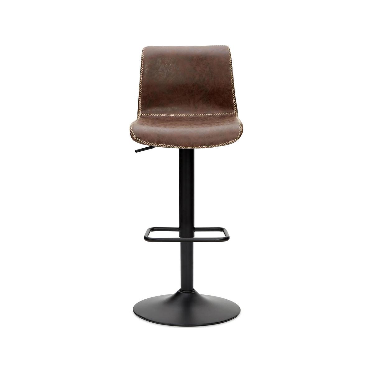 Venice Brown Gas Lift Bar Chair Brown – image 2