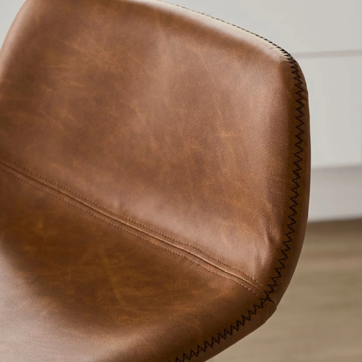 Jayden Height Adjustable Barstool, Faux Leather – image 3