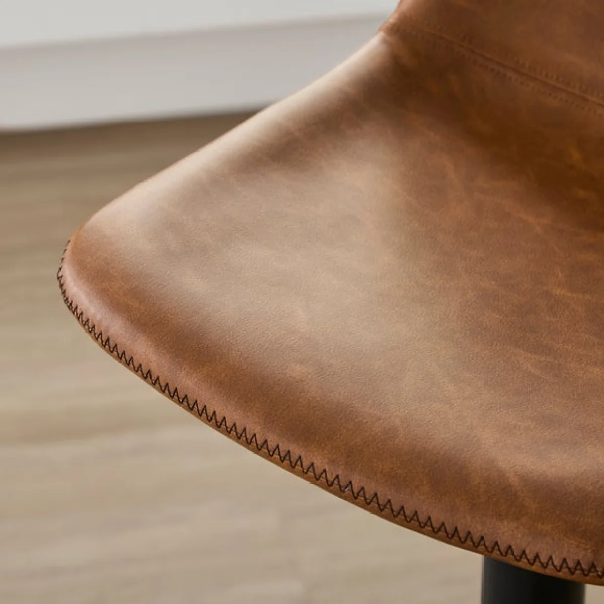 Jayden Height Adjustable Barstool, Faux Leather – image 4