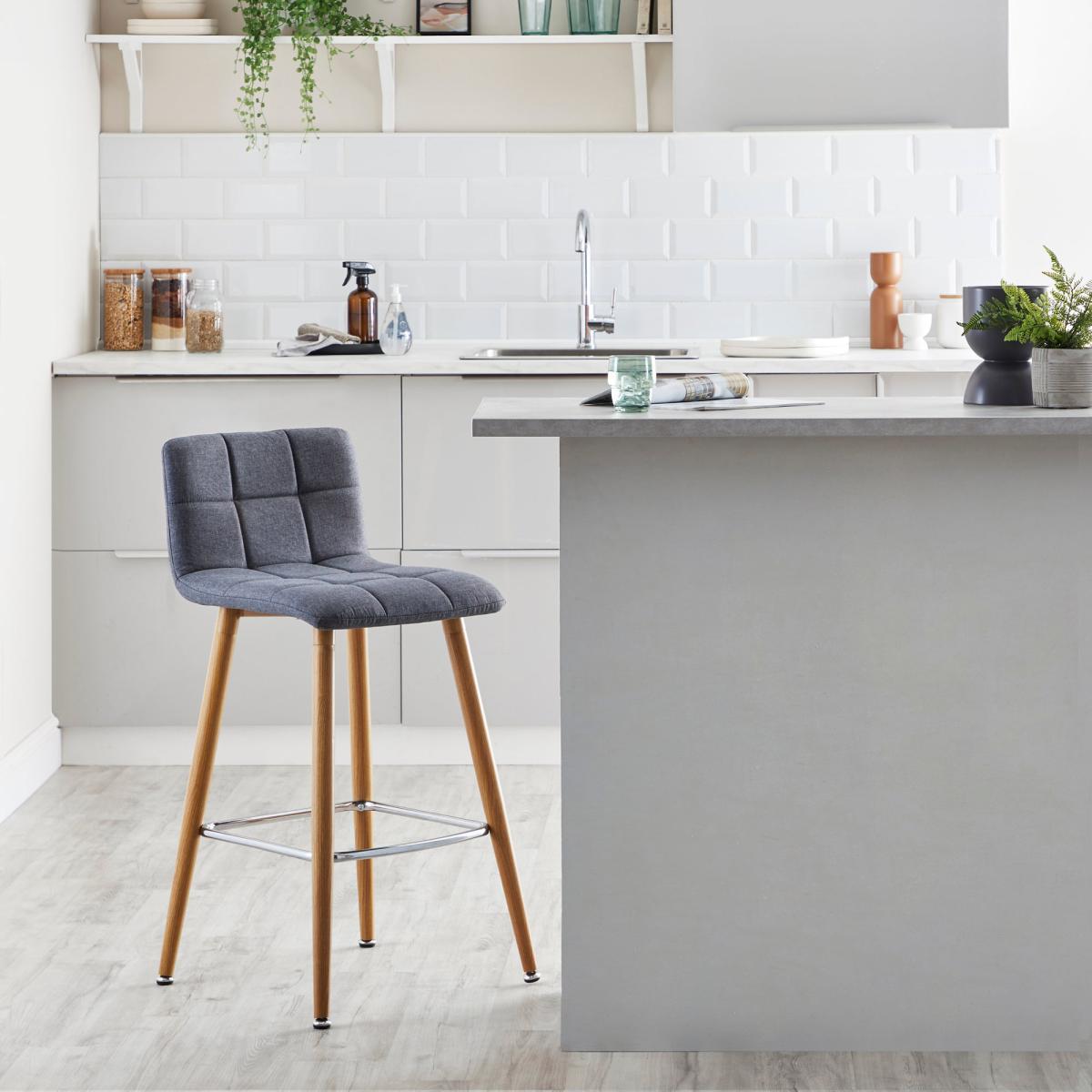 Johan Grey Bar Stool Grey – image 9