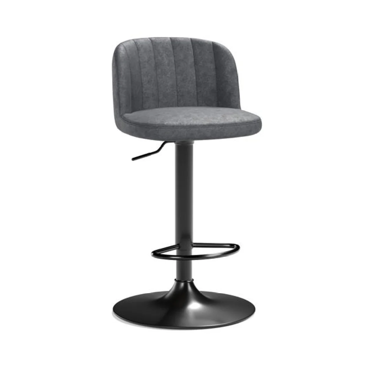 Mylo Gaslift Barstool, Faux Leather – image 6