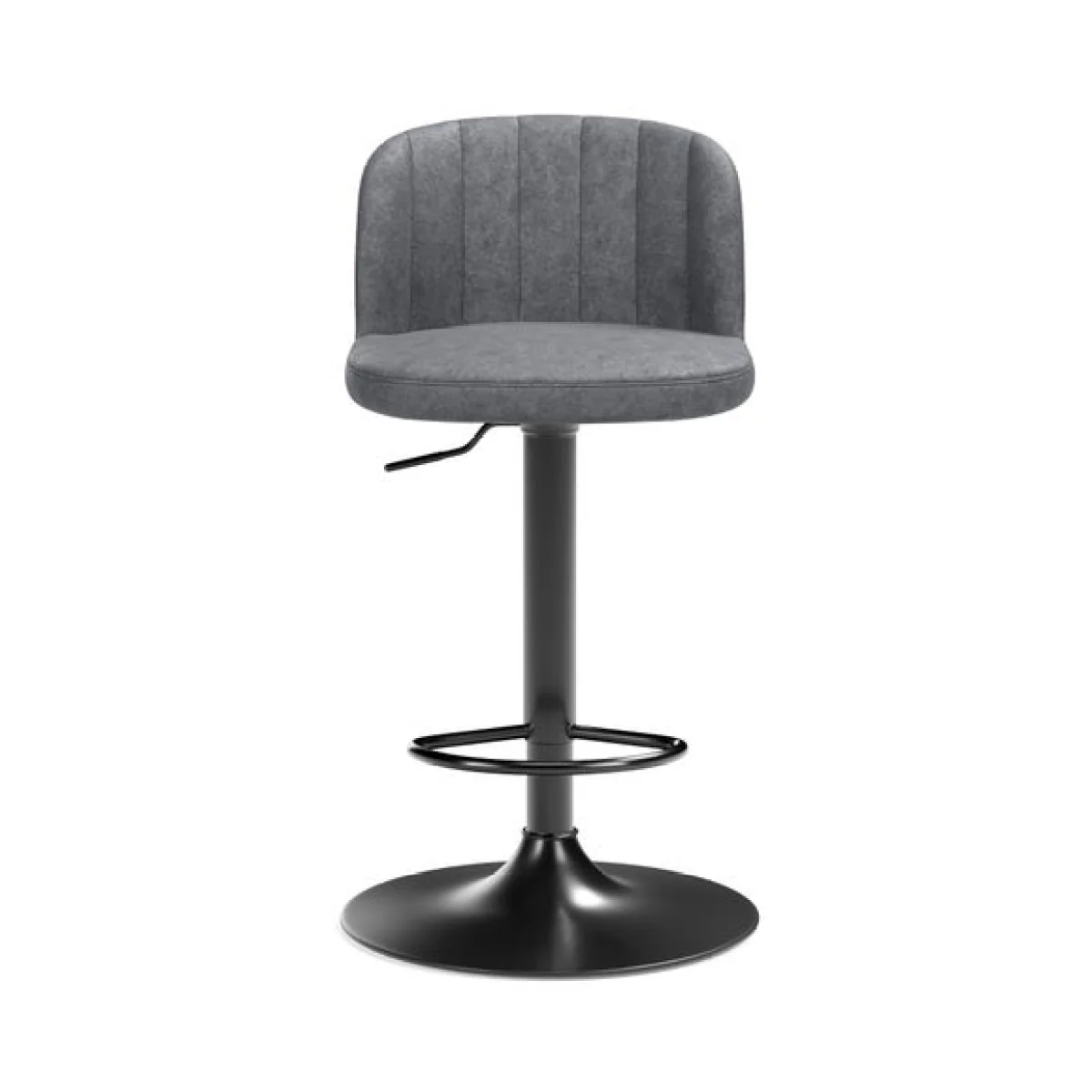 Mylo Gaslift Barstool, Faux Leather – image 7