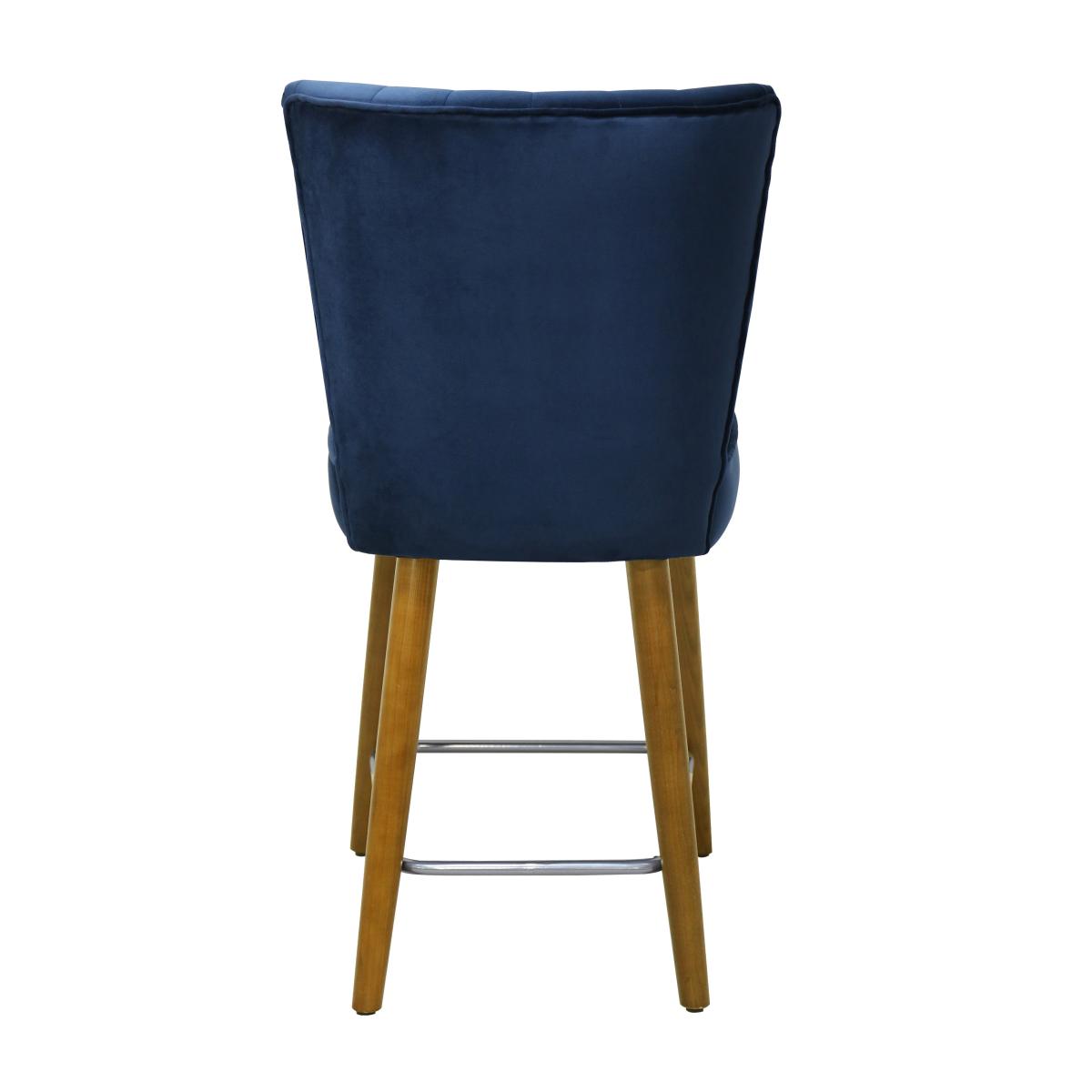 Isla Velvet Bar Stool Midnight (Blue) – image 7