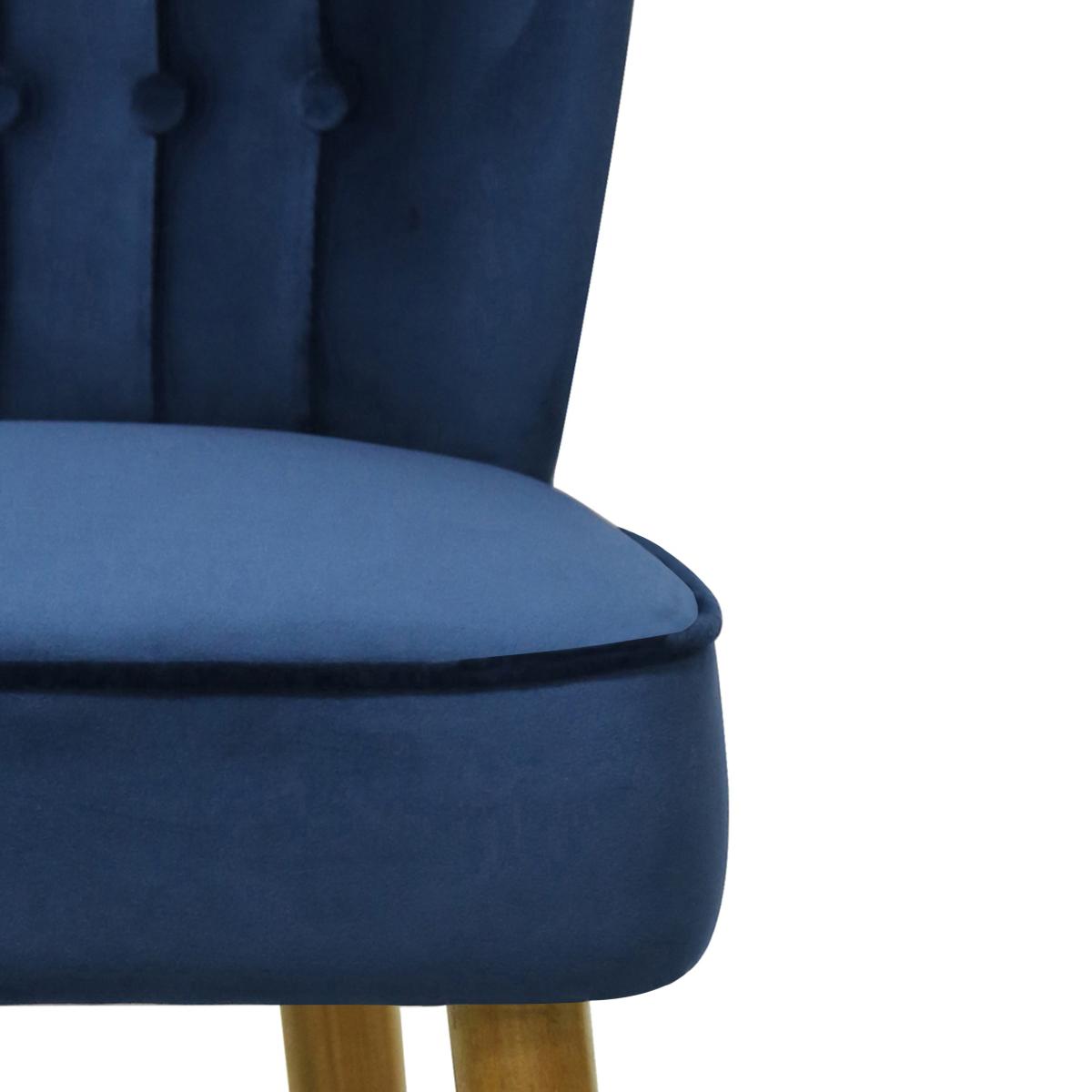 Isla Velvet Bar Stool Midnight (Blue) – image 8