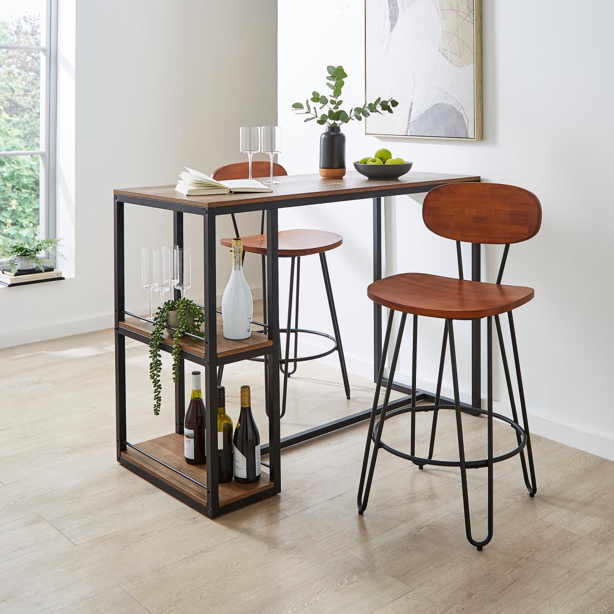 Torino Bar Stool Brown – image 2