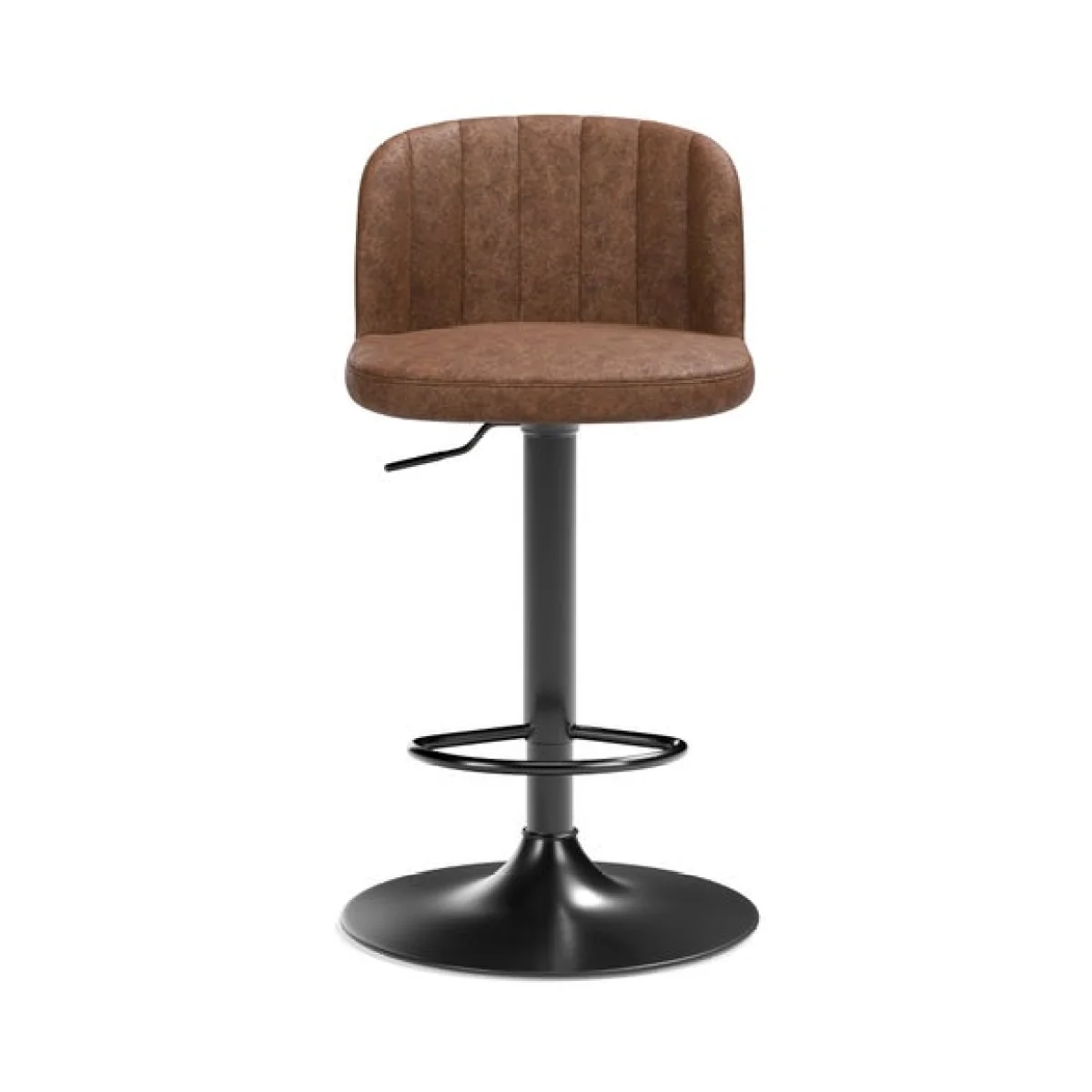 Mylo Gaslift Barstool, Faux Leather – image 6