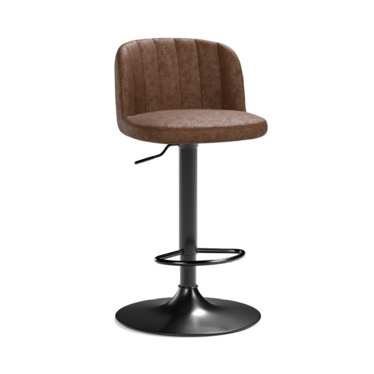 Mylo Gaslift Barstool, Faux Leather – image 7