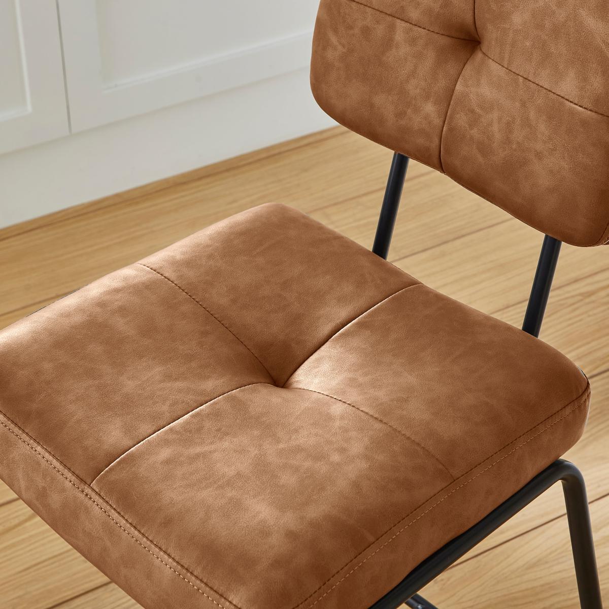 Jessie Counter Height Barstool, Faux Leather – image 3