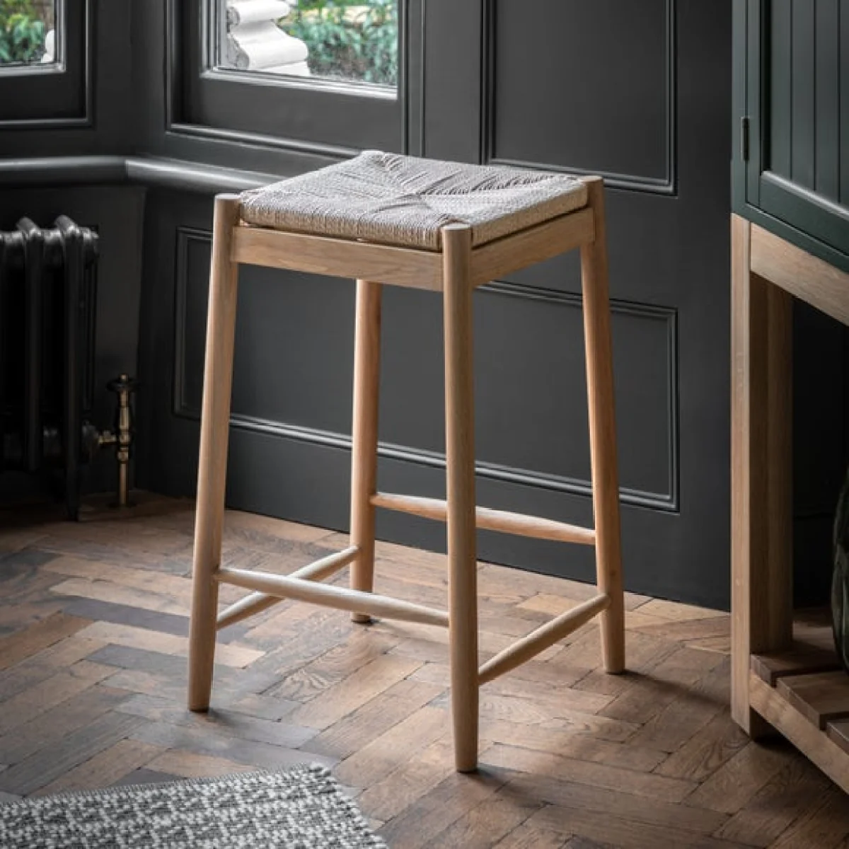 Return - Elda Rope Dining Stool, Natural – image 1