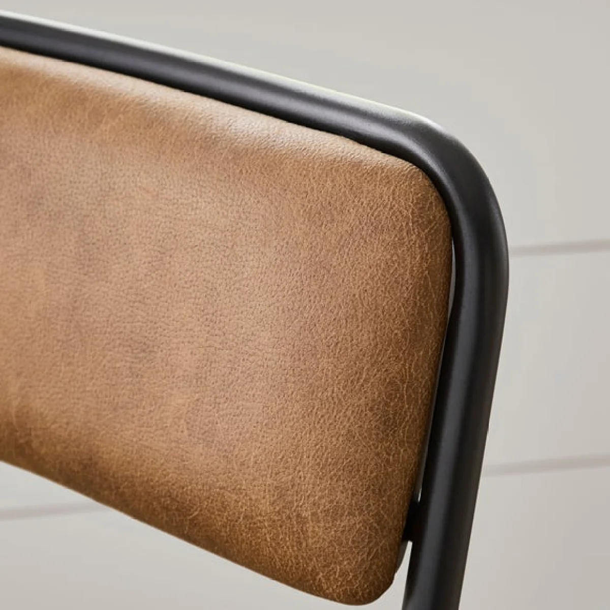 Draper Cantilever Barstool, Faux Leather – image 3