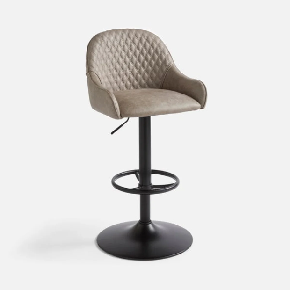 Hudson Height Adjustable Bar Stool, Faux Leather – image 6