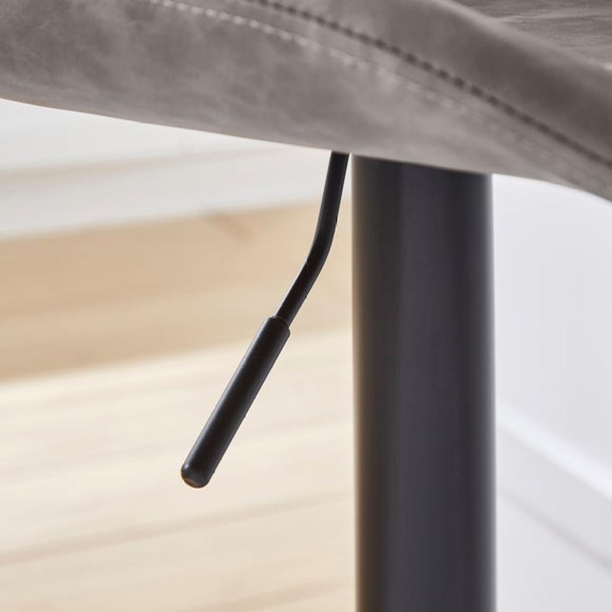 Walden Height Adjustable Bar Stool, Faux Leather – image 3
