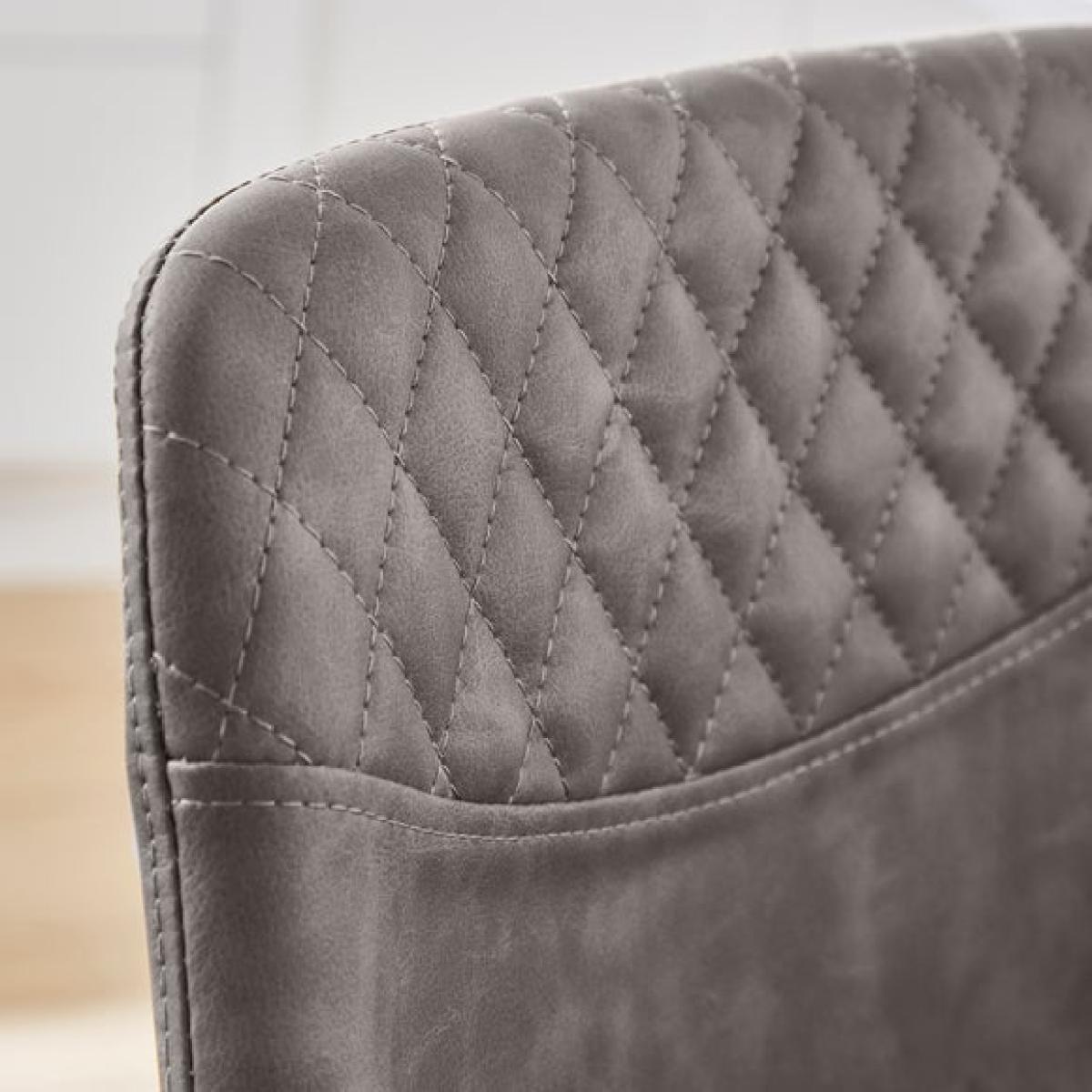 Walden Height Adjustable Bar Stool, Faux Leather – image 4