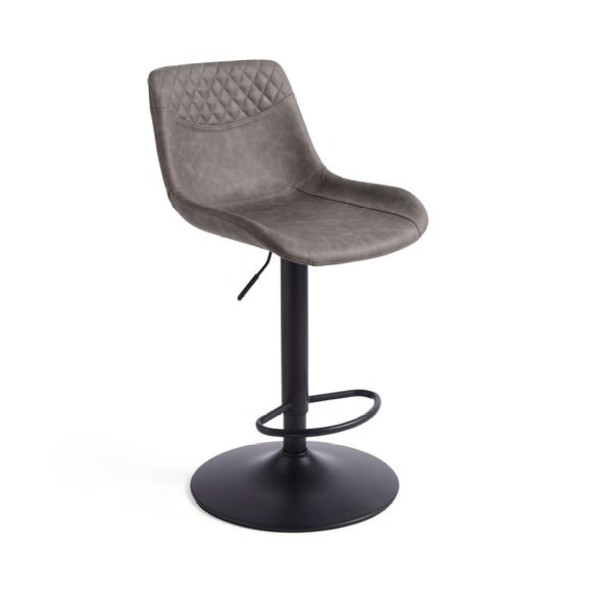 Walden Height Adjustable Bar Stool, Faux Leather – image 5