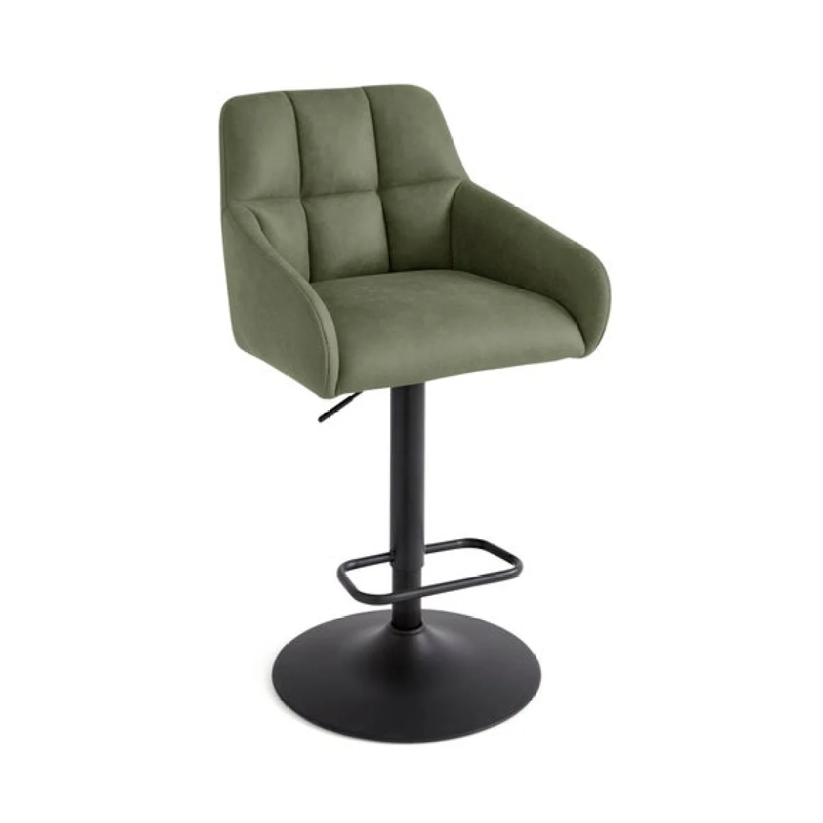 Jase Adjustable Height Barstool, Faux Leather – image 5
