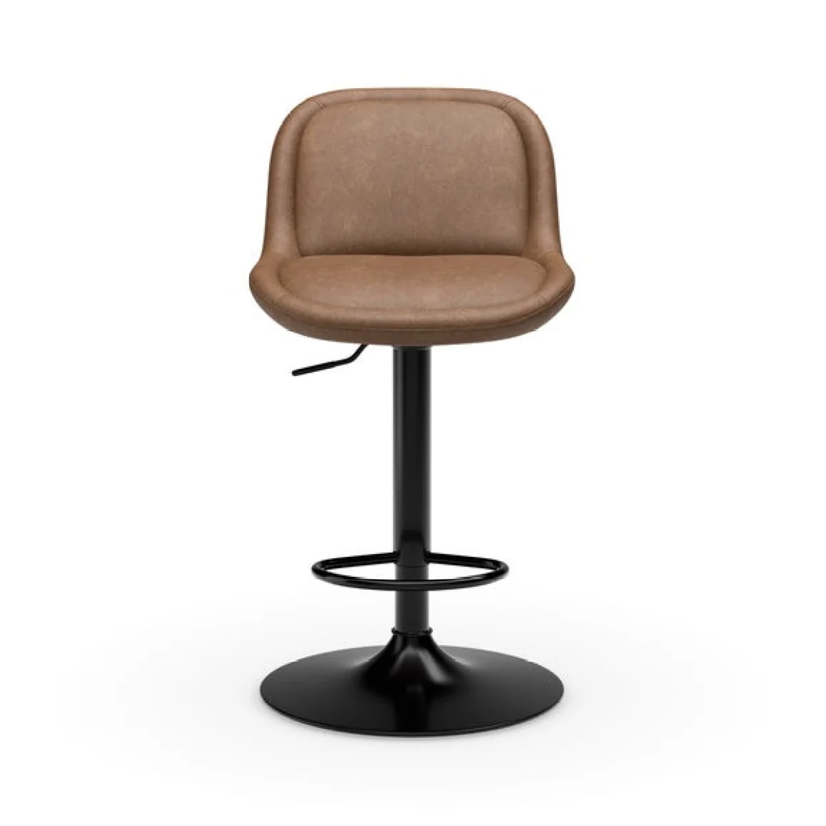 Lyle Gaslift Barstool, Faux Leather – image 7