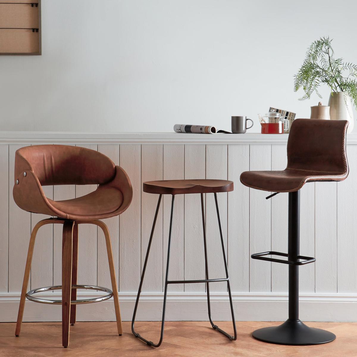 Torcello Tan Faux Leather Bar Stool Tan – image 3