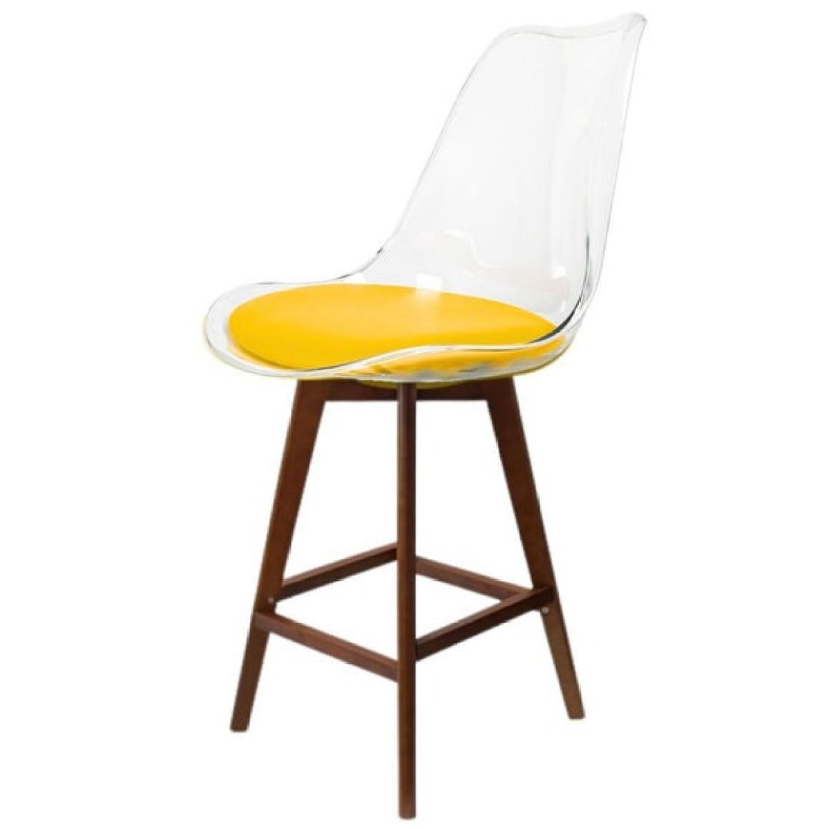 Fusion Living Soho Clear Plastic Bar Stool – image 2