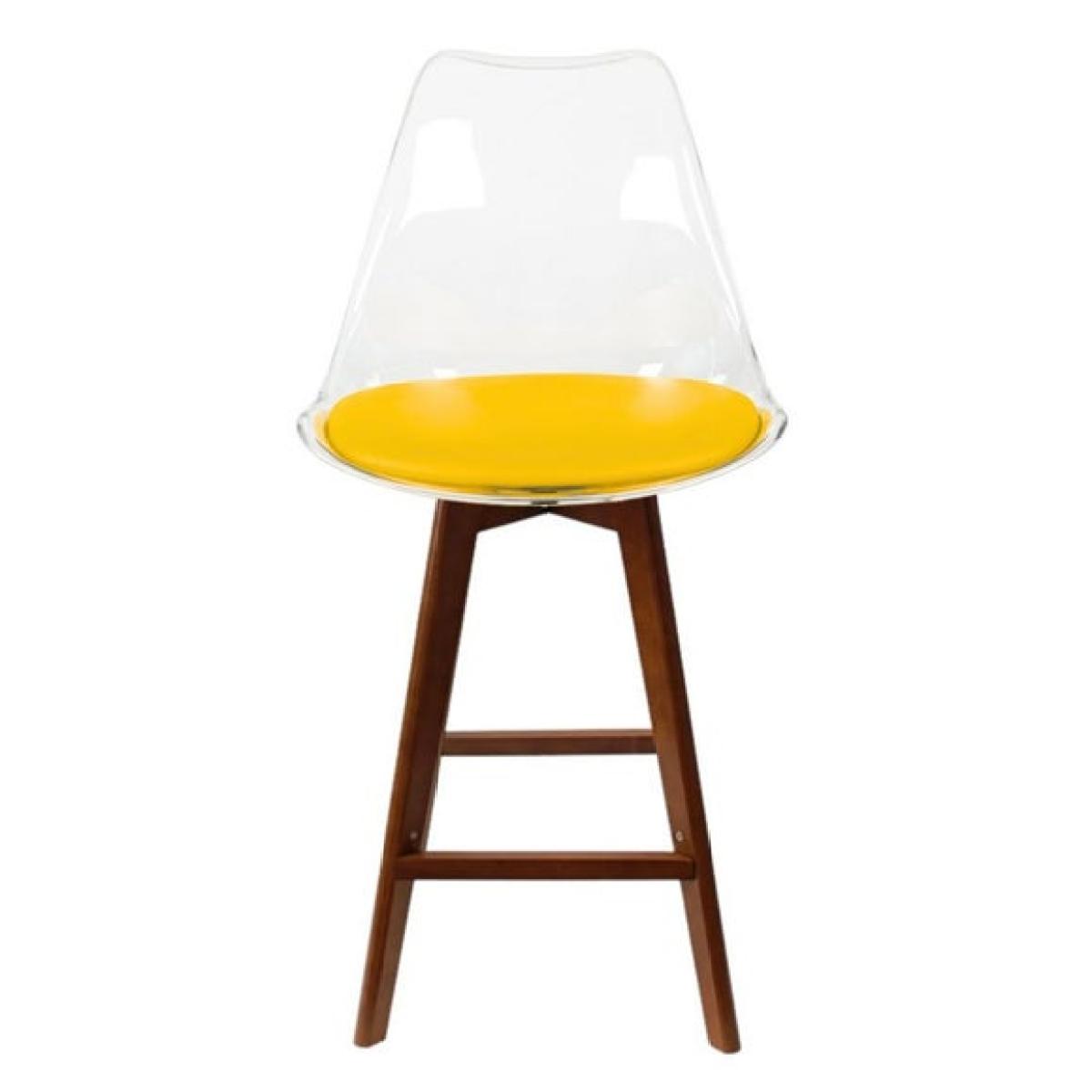Fusion Living Soho Clear Plastic Bar Stool – image 3