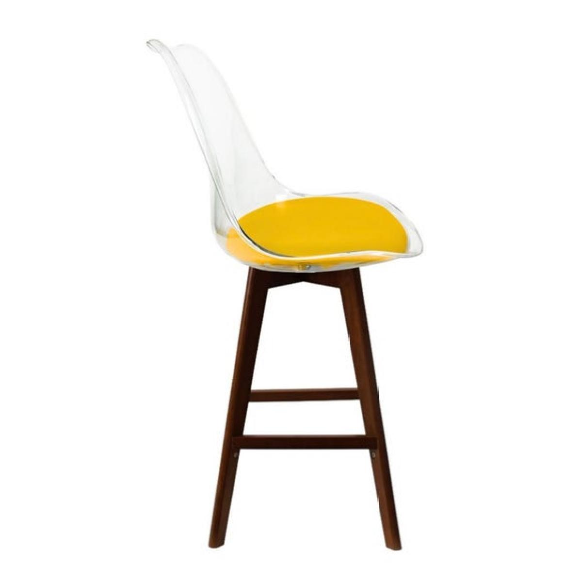 Fusion Living Soho Clear Plastic Bar Stool – image 4