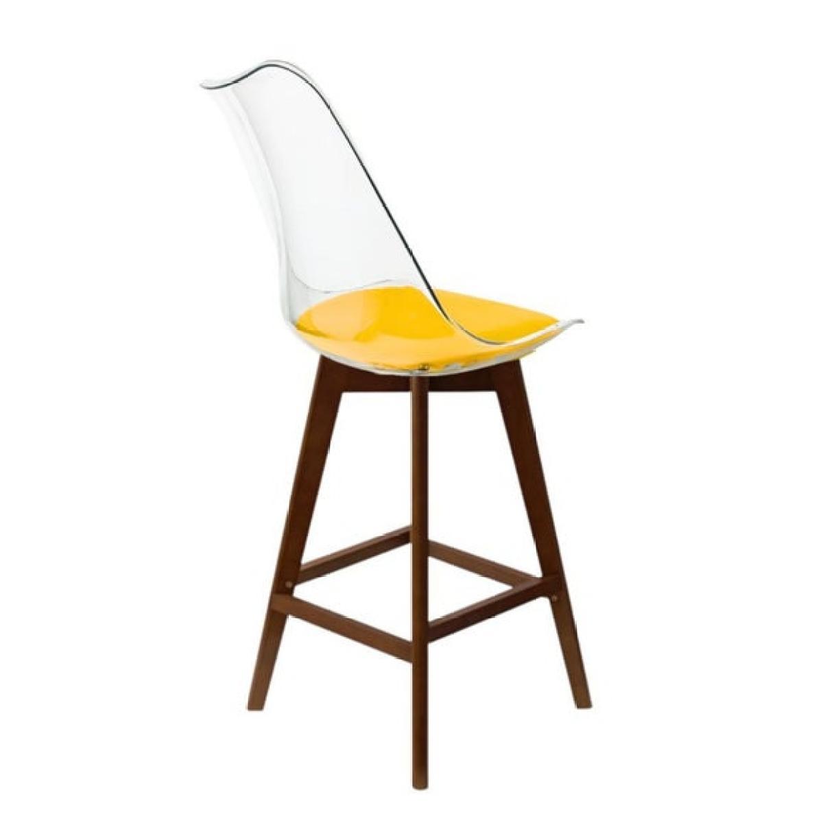 Fusion Living Soho Clear Plastic Bar Stool – image 5