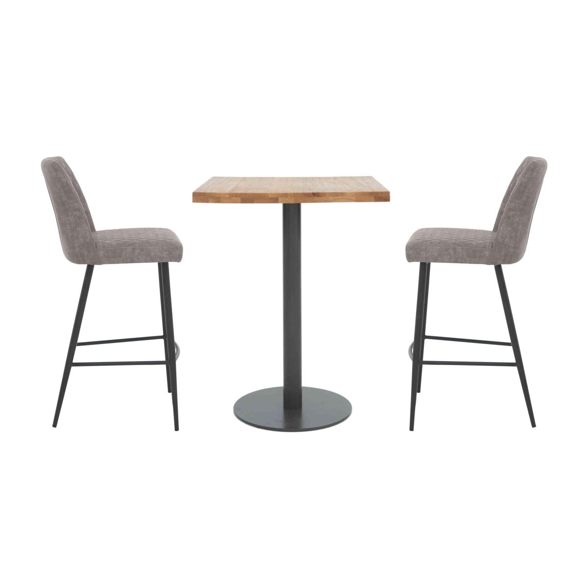 Earth Bar Table and 2 Earth Upholstered Barstools