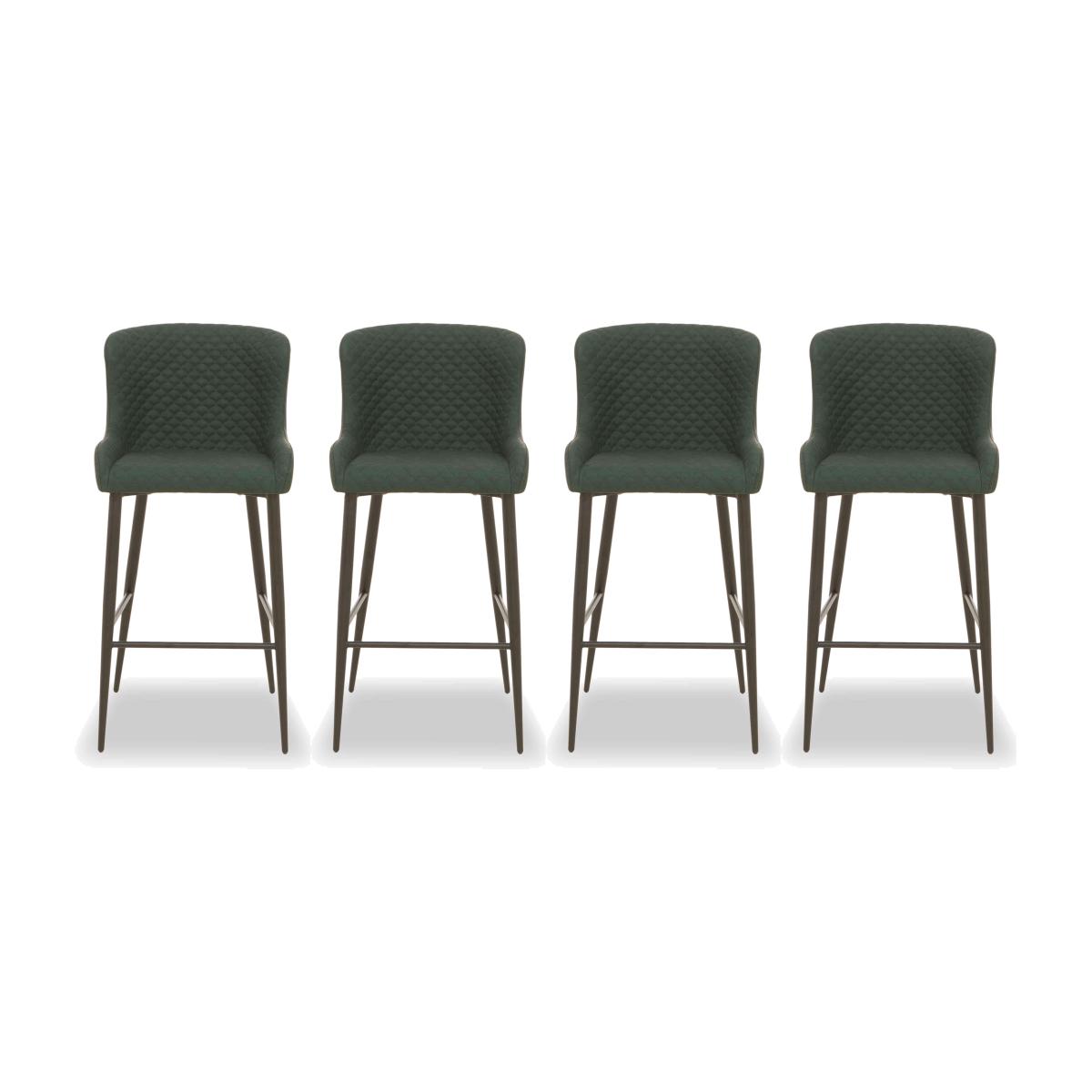 Hanoi Set of 4 Faux Leather Bar Stools – image 1
