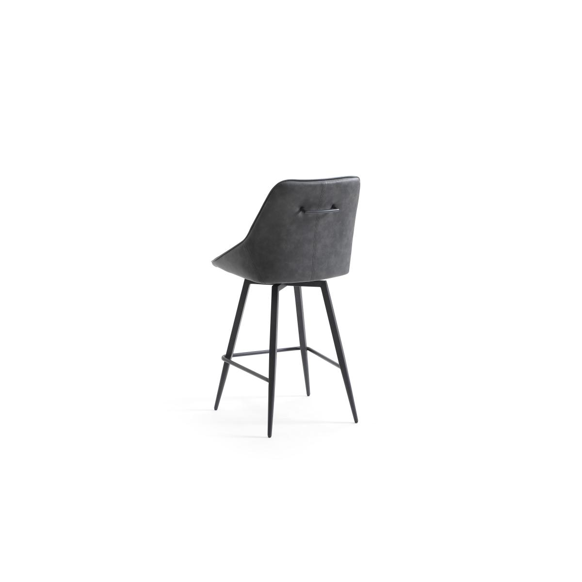 Crete Faux Leather Swivel Bar Stool – image 4